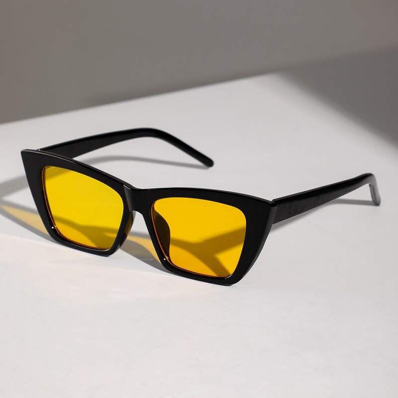 

Guys Cat Eye Frame Sunglasses, Yellow