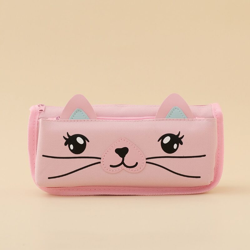 

Cartoon Cat Pencil Case, Pink