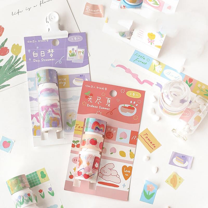 

1pack Mixed Pattern Random Washi Tape, Multicolor