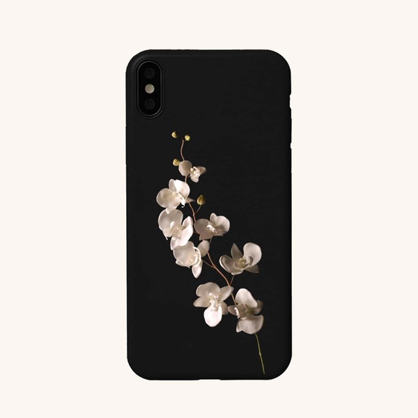 

Flower Pattern Phone Case, Black