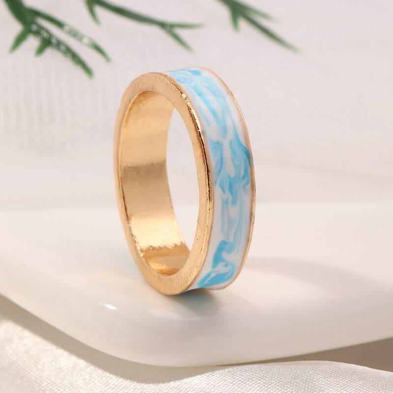 

1pc Simple Ring, Blue