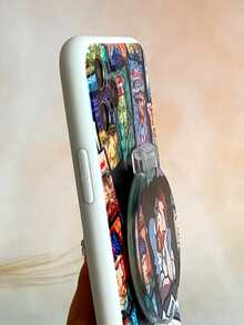 人像圖案手機外殼帶鏡子 - 彩色 - 查看 3