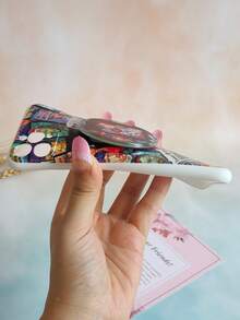 人像圖案手機外殼帶鏡子 - 彩色 - 查看 7