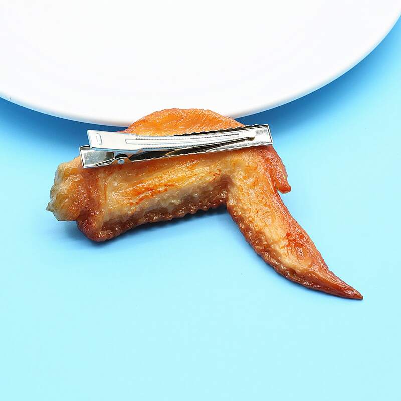 

Simulation Food Hair Clip, Silver