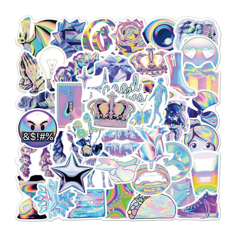 

50pcs Mixed Pattern Sticker, Multicolor