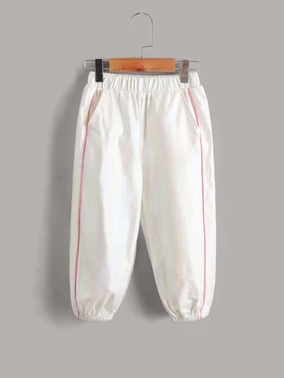 للاولاد الصغار بناطيل شريط متباين