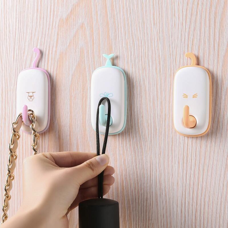 

6pcs Cartoon Design Random Color Wall Hook, Multicolor