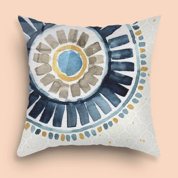 

Graphic Print Cushion Cover Without Filler, Multicolor