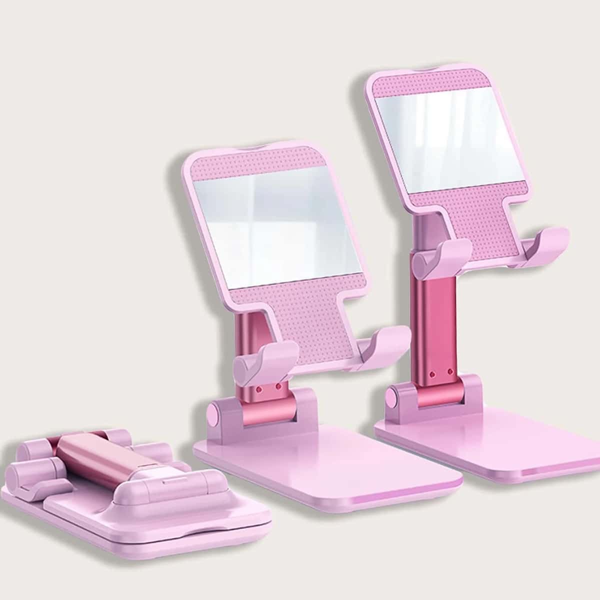 

Foldable Desktop Phone Holder, Pink
