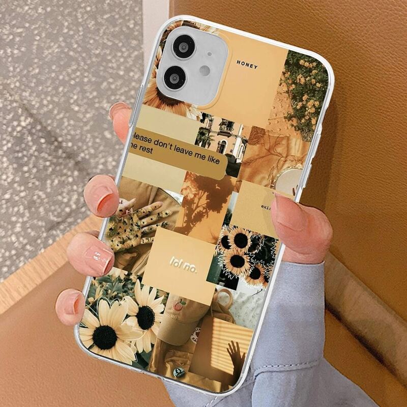 

Aesthetic Collage Phone Case, Yellow