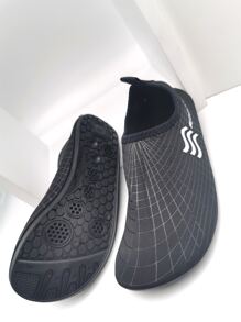 男孩字母圖案涉水鞋 - 黑色 - 查看 3