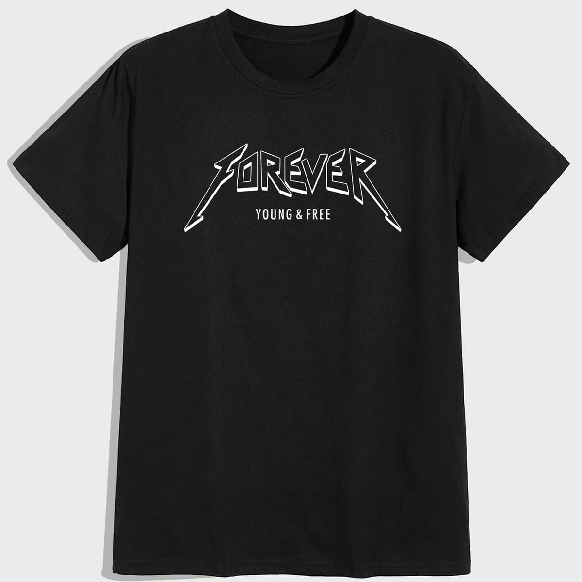 

Guys Letter Graphic Tee, Black