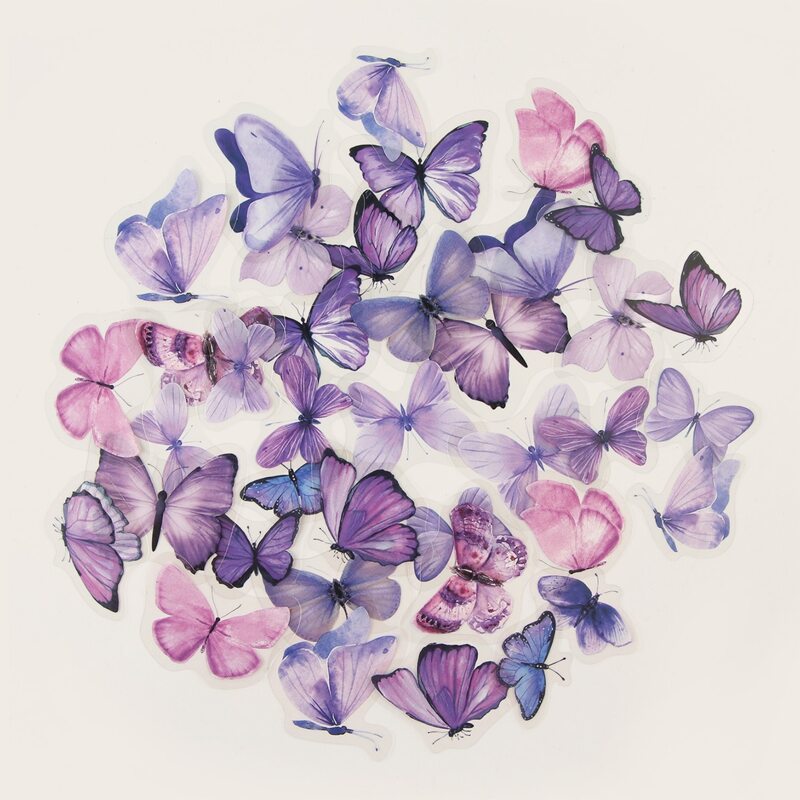 

1pack Butterfly Pattern Sticker, Multicolor