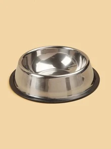 Stainless Steel Pet Bowl - Black - View 2