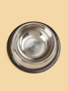 Stainless Steel Pet Bowl - Black - View 3