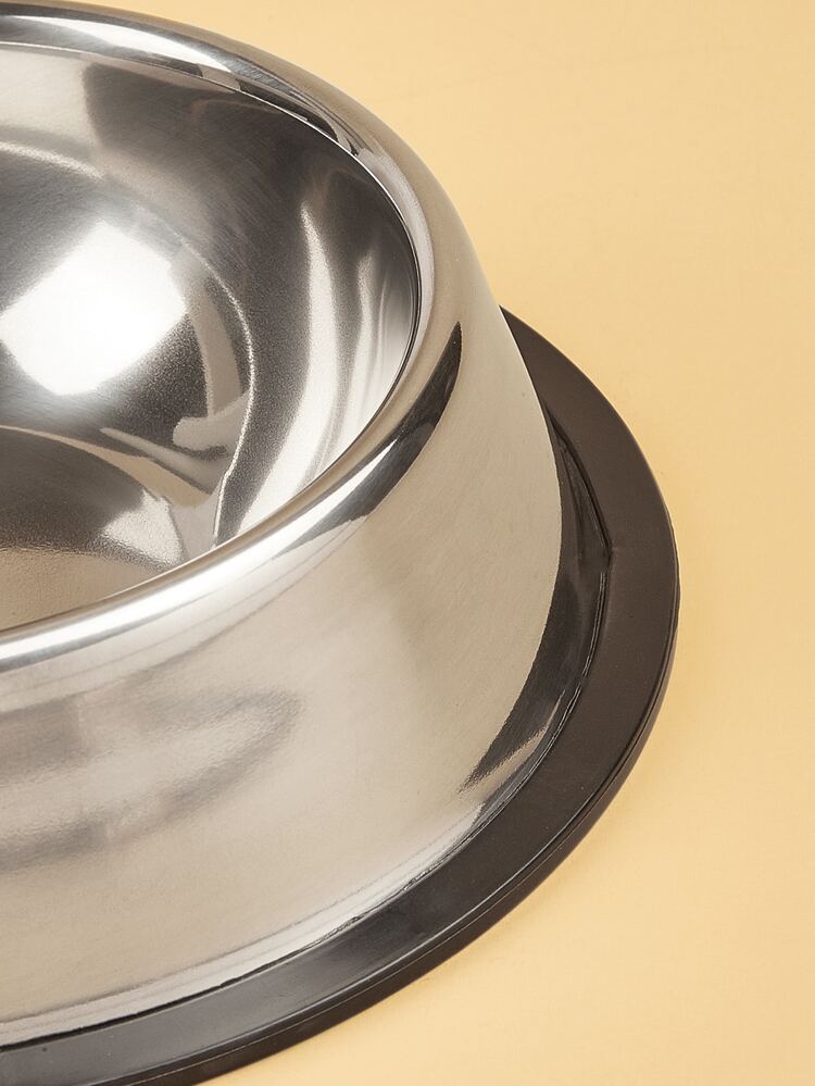 Stainless Steel Pet Bowl - Black - View 4