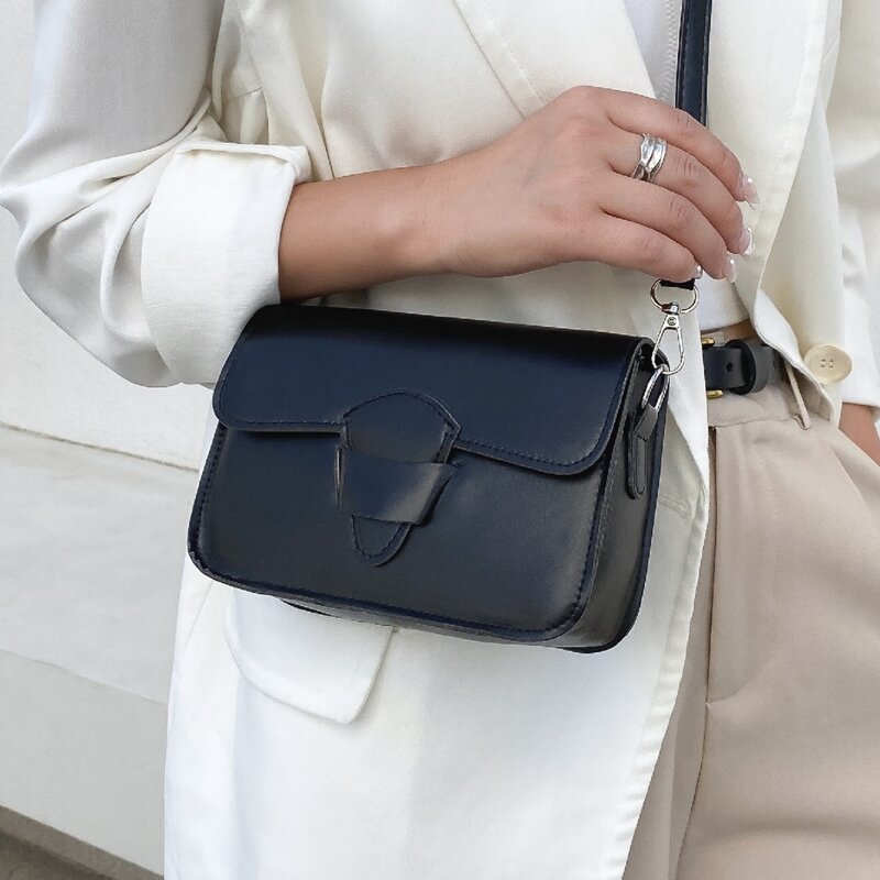 

Push Lock Crossbody Bag, Black