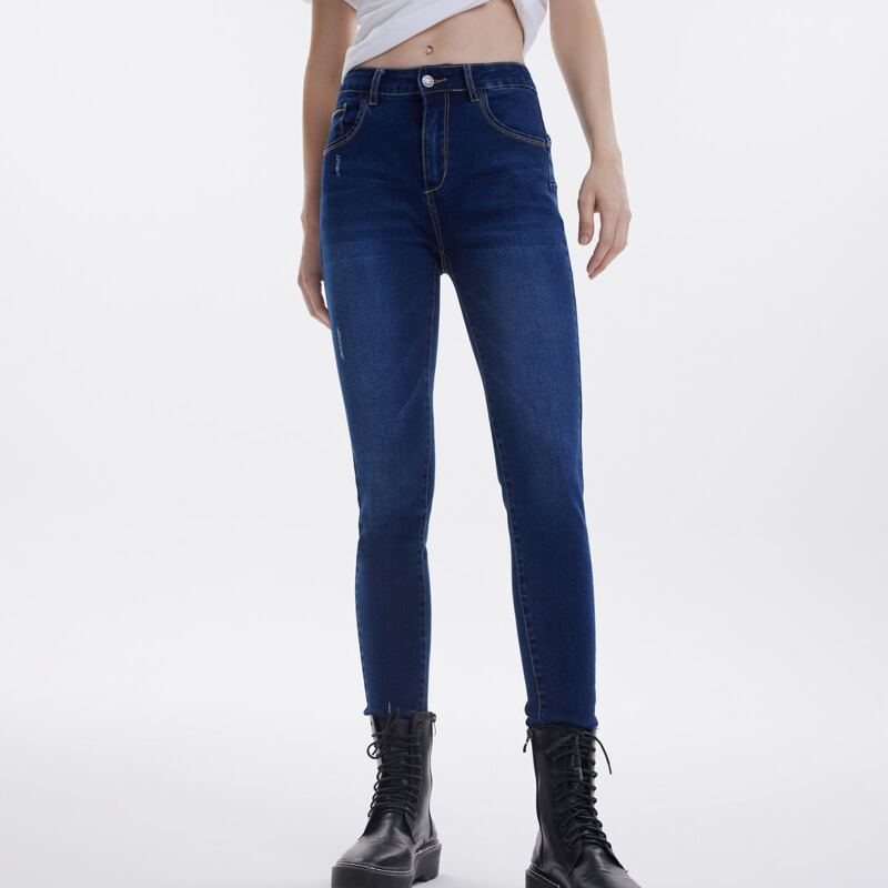 

High Waisted Skinny Jeans, Dark wash