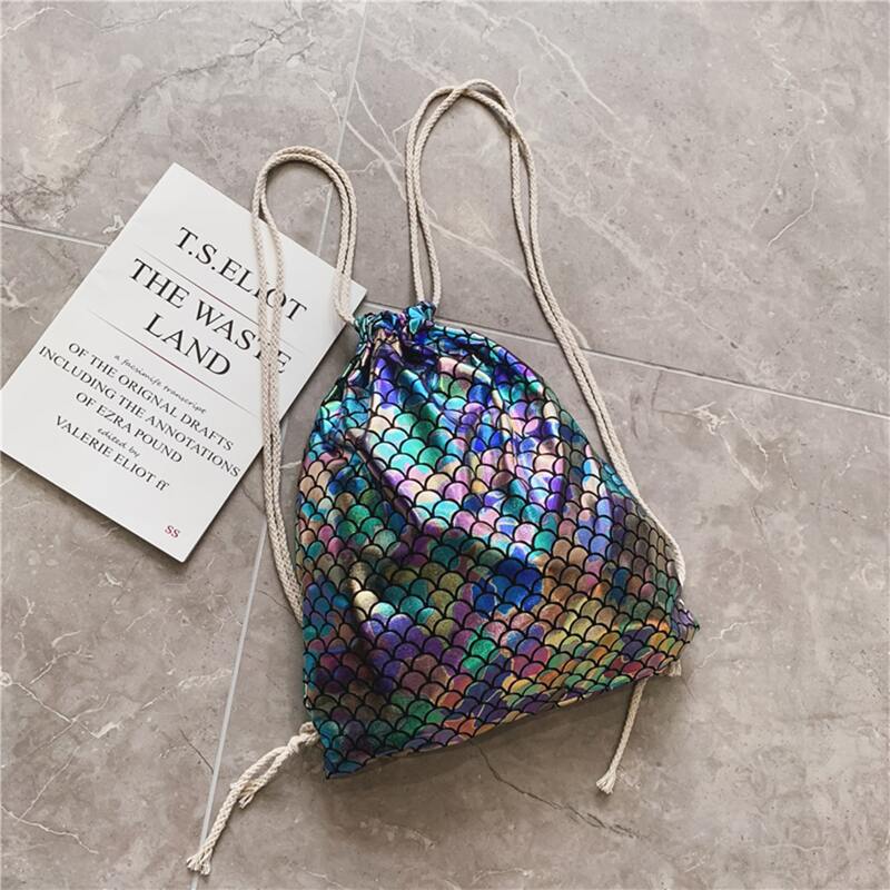 

Colorblock Drawstring Backpack, Multicolor