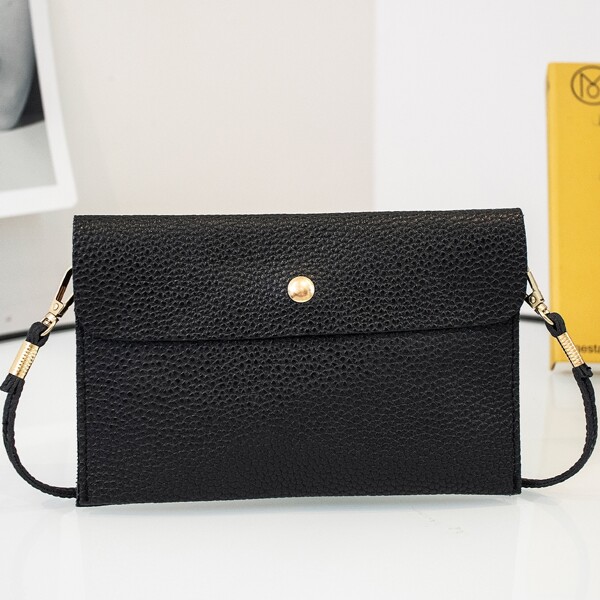 

Embossed Crossbody Bag, Black