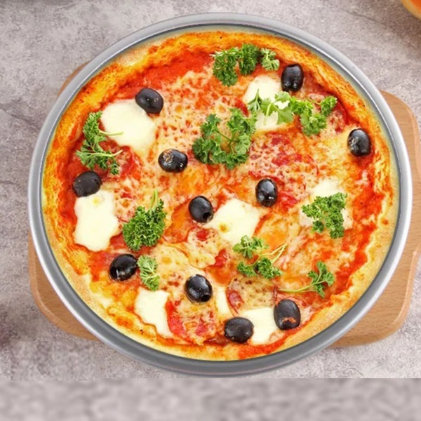 

1pc 9 Inch Pizza Pan, Silver