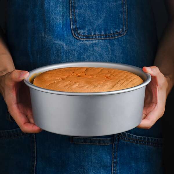 

1pc 10 Inch Cake Pan, Silver