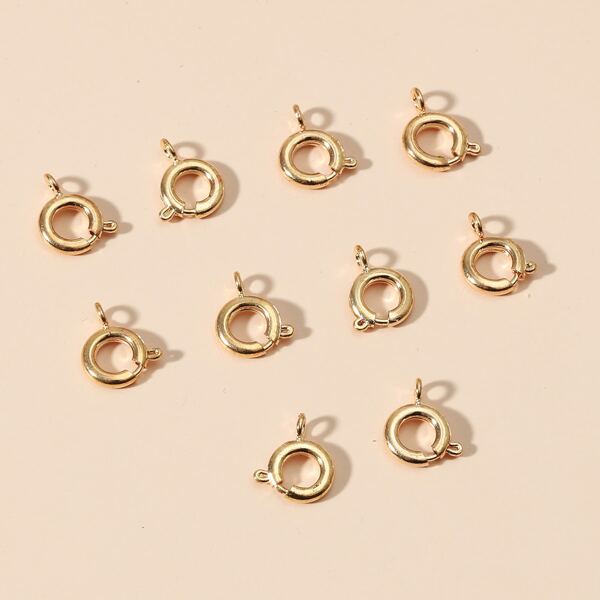 

10pcs Spring Clasp, Gold