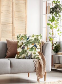 Animal Print Cushion Cover Without Filler, Throw Pillow Case, Pillow Insert Not Include, For Sofa, Living Room - Multicolor - View 4