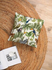 Animal Print Cushion Cover Without Filler, Throw Pillow Case, Pillow Insert Not Include, For Sofa, Living Room - Multicolor - View 5