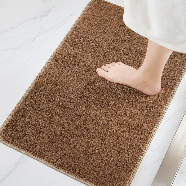

Solid Color Floor Mat, Coffee brown