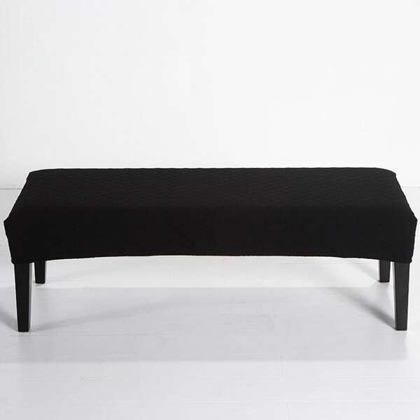 

Solid Color Stretchy Bench Cover, Black
