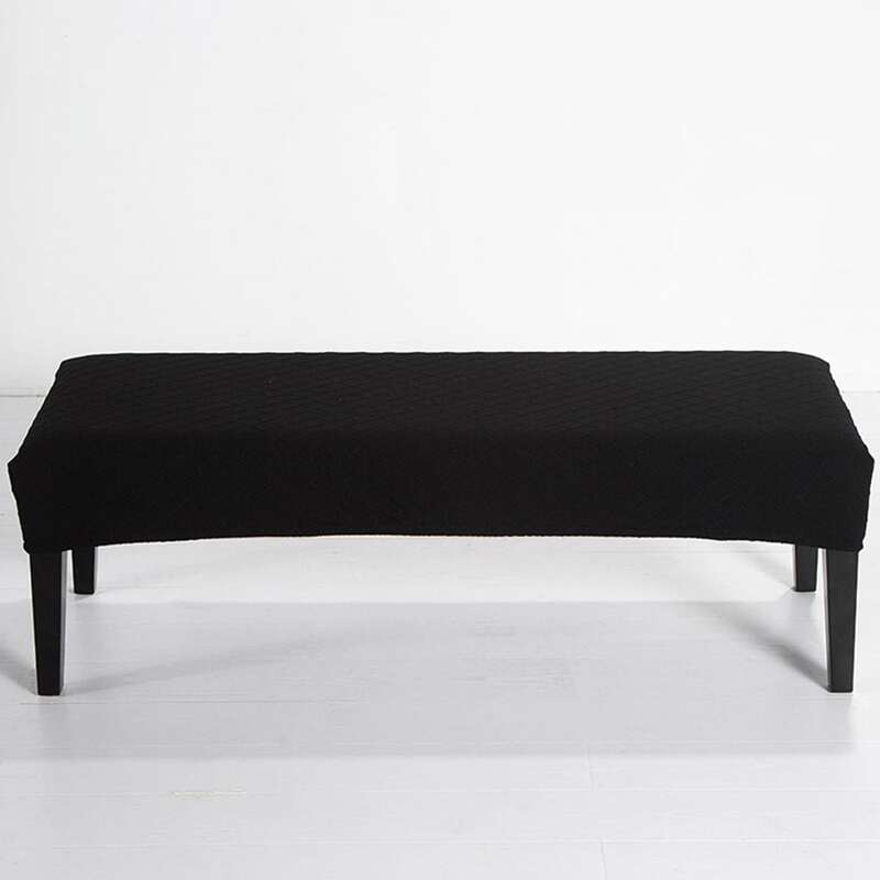 

Solid Color Stretchy Bench Cover, Black