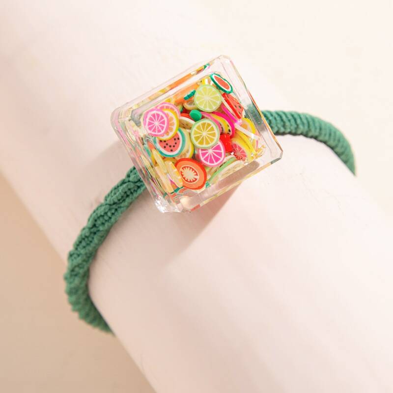 

Fruit In The Cube Decor Hair Tie, Green
