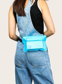 運動防水腰包 - 藍色 - 查看 4