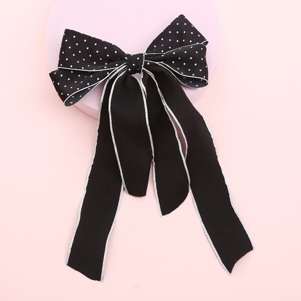 

Bow Hair Clip, Black