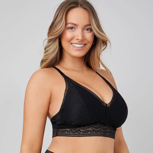

ELEGANT LACE Мягкий бралетт на бретельках, Чёрный