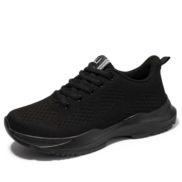 

Minimalist Lace-up Front Running Shoes, Black