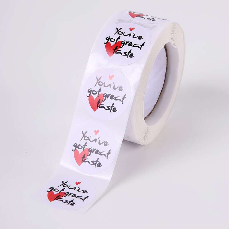 

1roll Slogan Graphic Gift Sticker, Multicolor