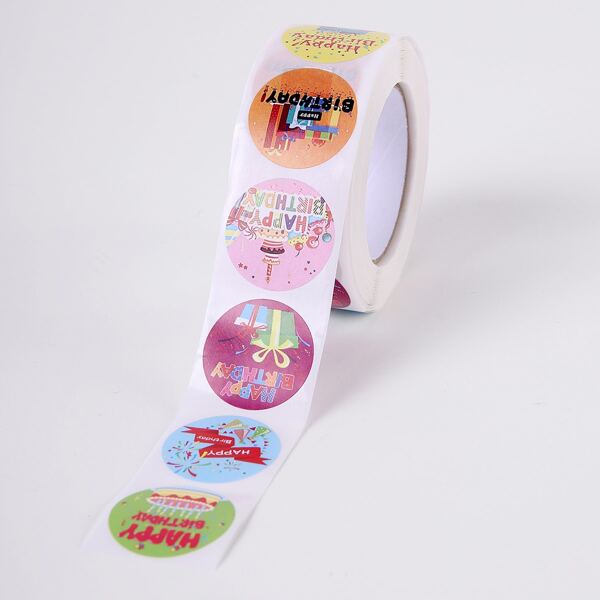 

1roll Slogan Graphic Birthday Gift Sticker, Multicolor