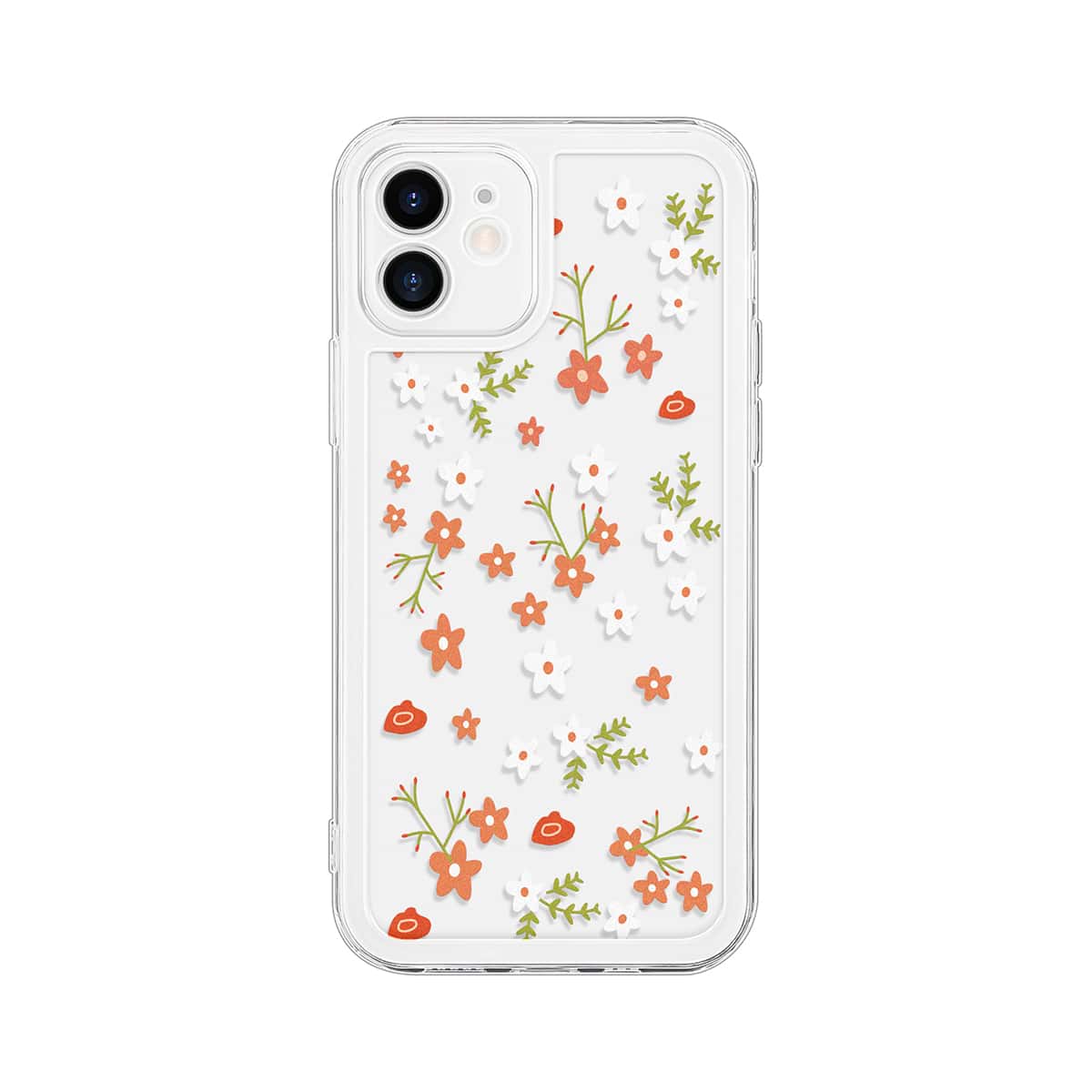 

Flower Pattern Phone Case, Clear