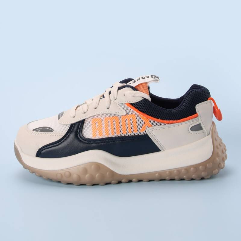 

Letter Graphic Charm Sneakers, Beige