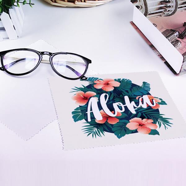 

Flower Print Glasses Lens Cleaning Cloth, Multicolor