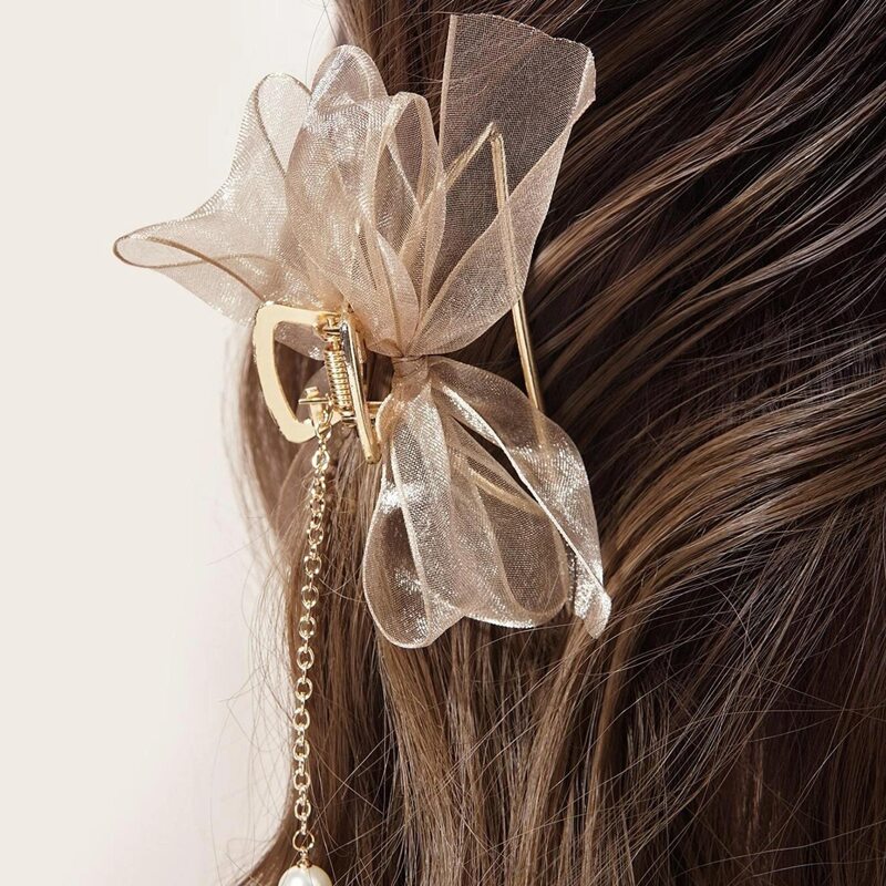 

Bow Decor Hair Claw, Gold