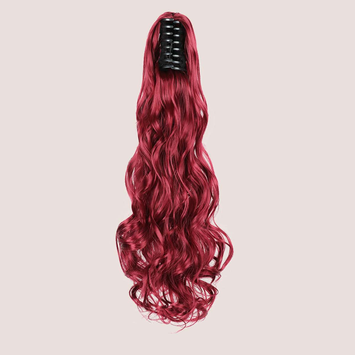 

Curly Ponytail Extension With Claw, Red