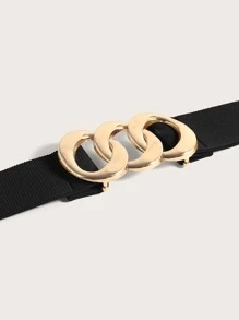 105 CM Phong cách đơn giản Plus Kích thước Chuỗi trang trí Thắt lưng thắt lưng - màu đen - Xem 3