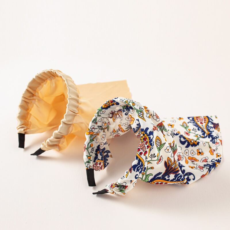 

2pcs Floral Pattern Headband, Multicolor
