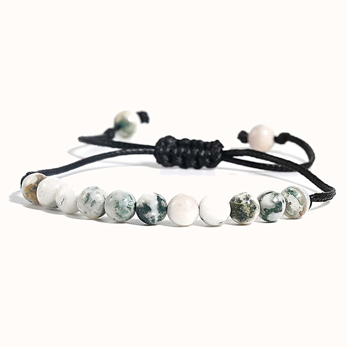 

Stone Rope Bracelet, Black