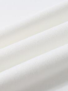 Manfinity Men Car And Slogan Graphic Sweatshirt - White - View 3