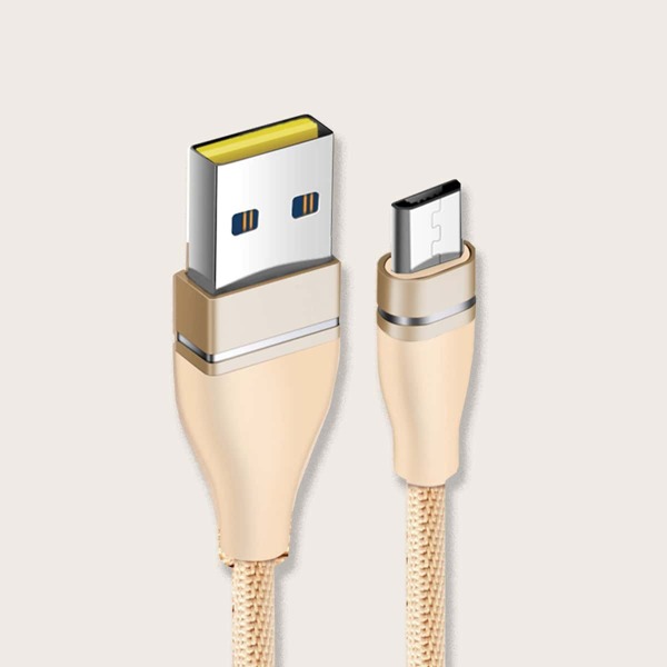 

Braided Android Data Cable, Champagne