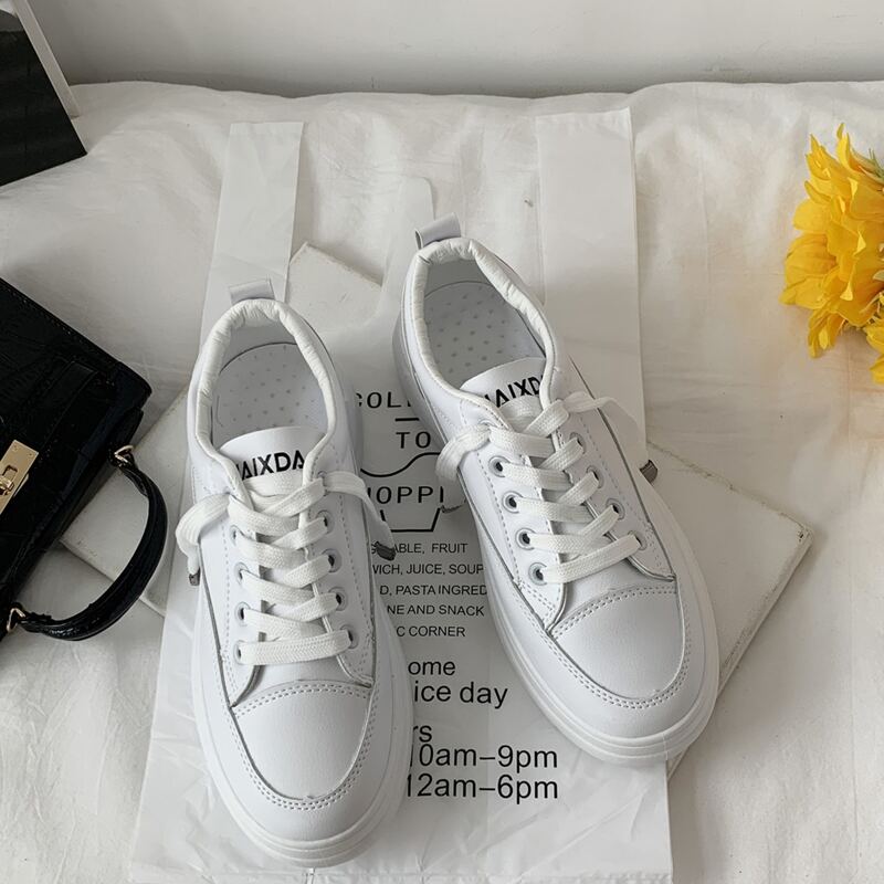 

Lace Up Front Skate Shoes, White